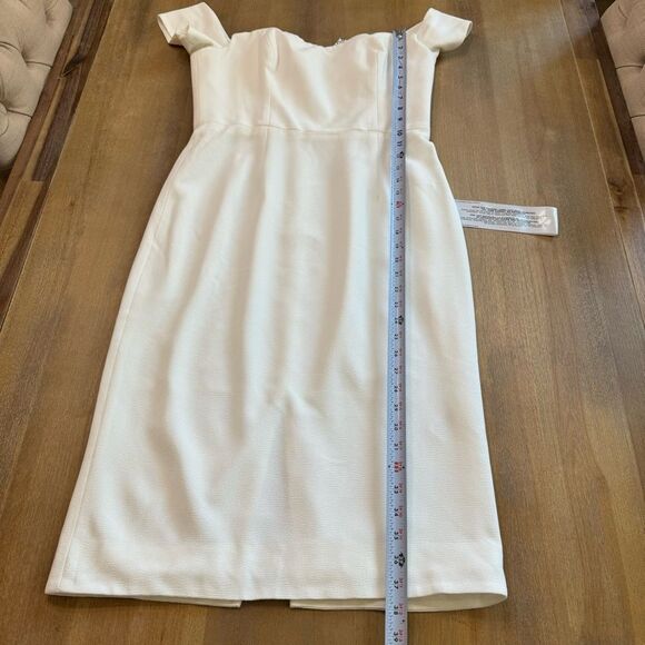 Dress The Population Bailey Dress in‎ Off-White Size Large - Picture 7 of 14